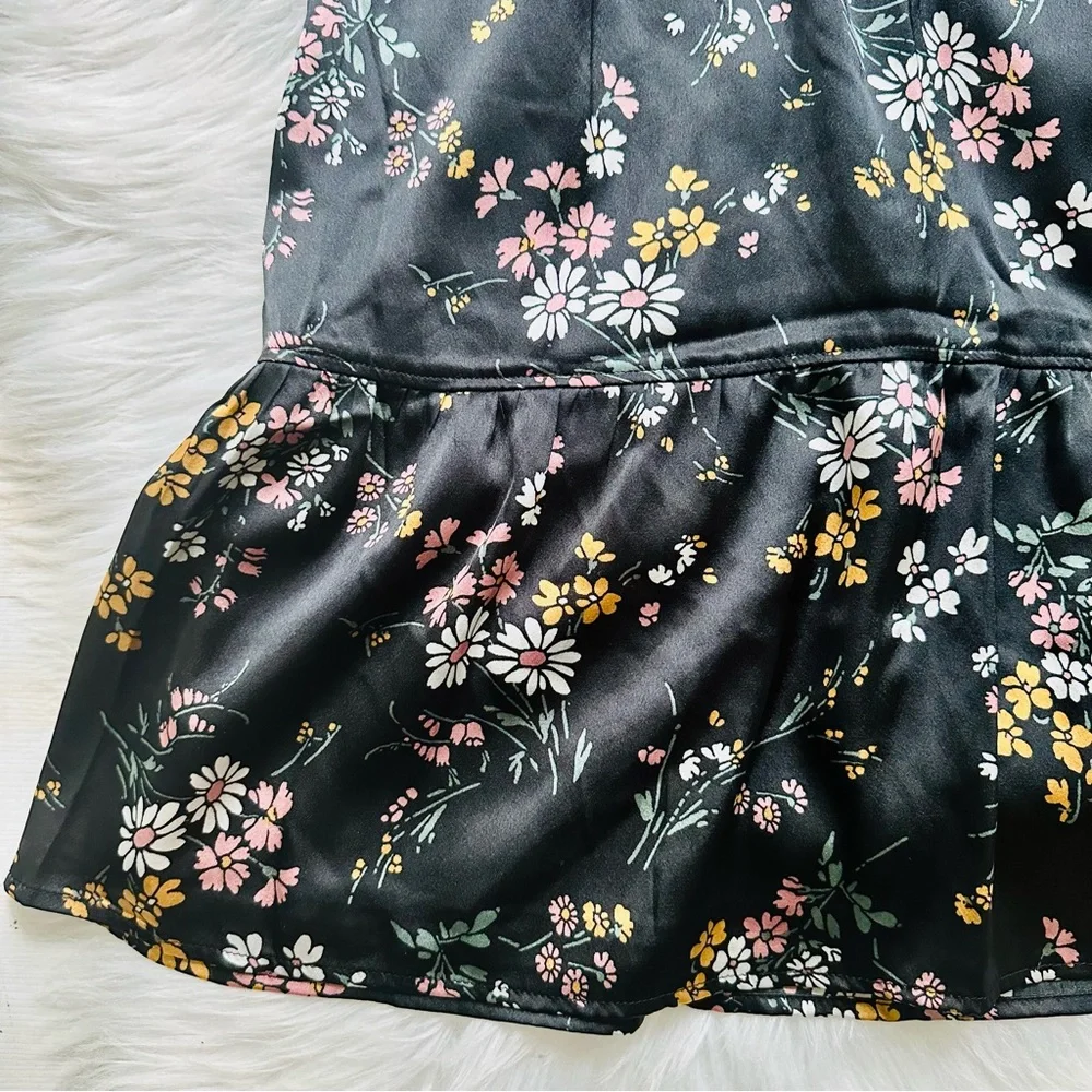 NWT Abercrombie & Fitch Long Sleeve Satin Dress, 12